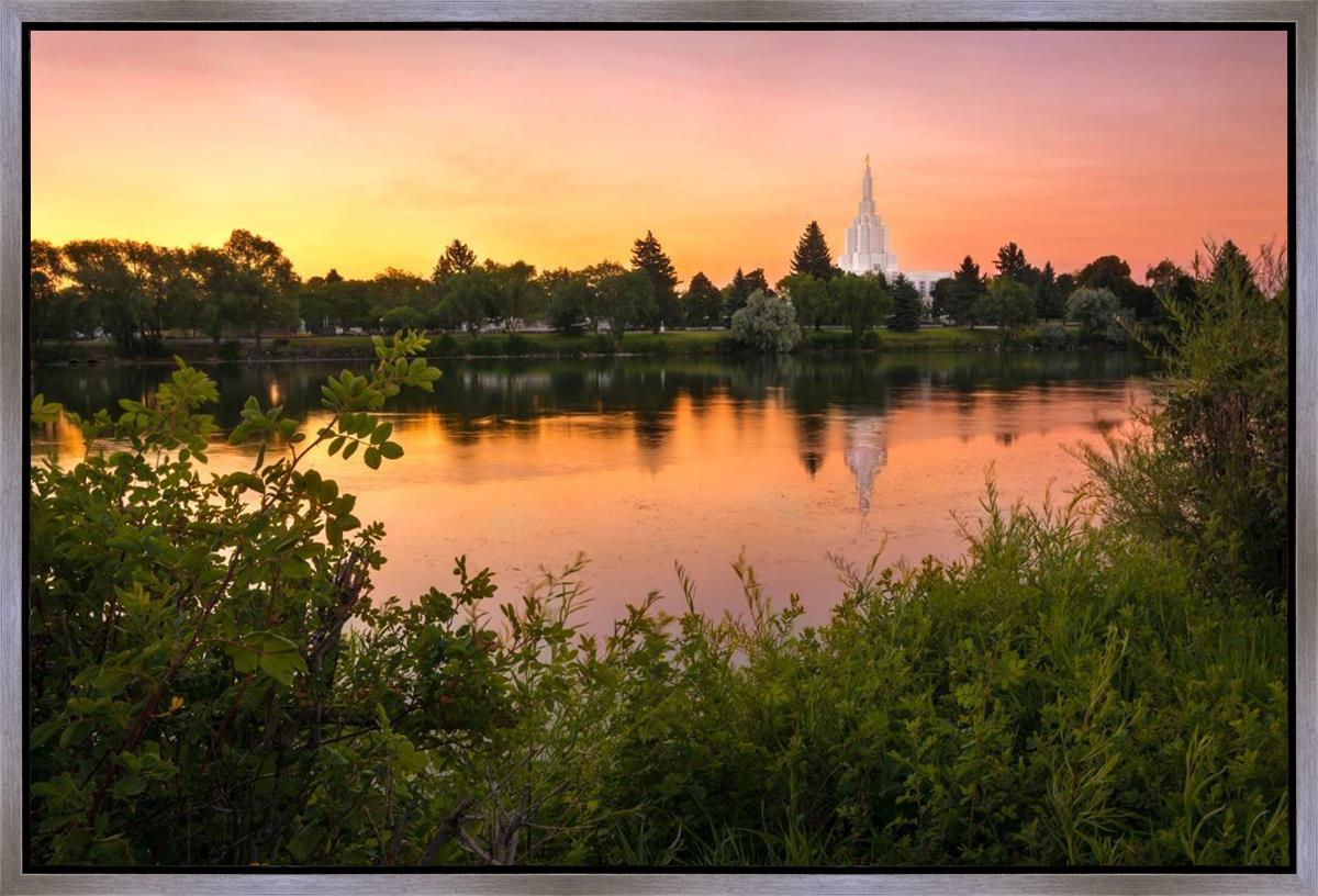 Idaho Falls Temple - Reflective Sunrise