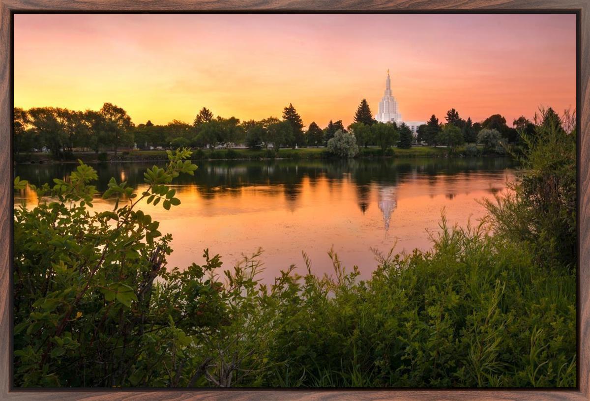 Idaho Falls Temple - Reflective Sunrise