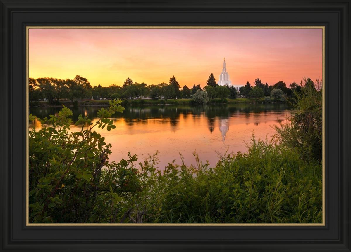 Idaho Falls Temple - Reflective Sunrise