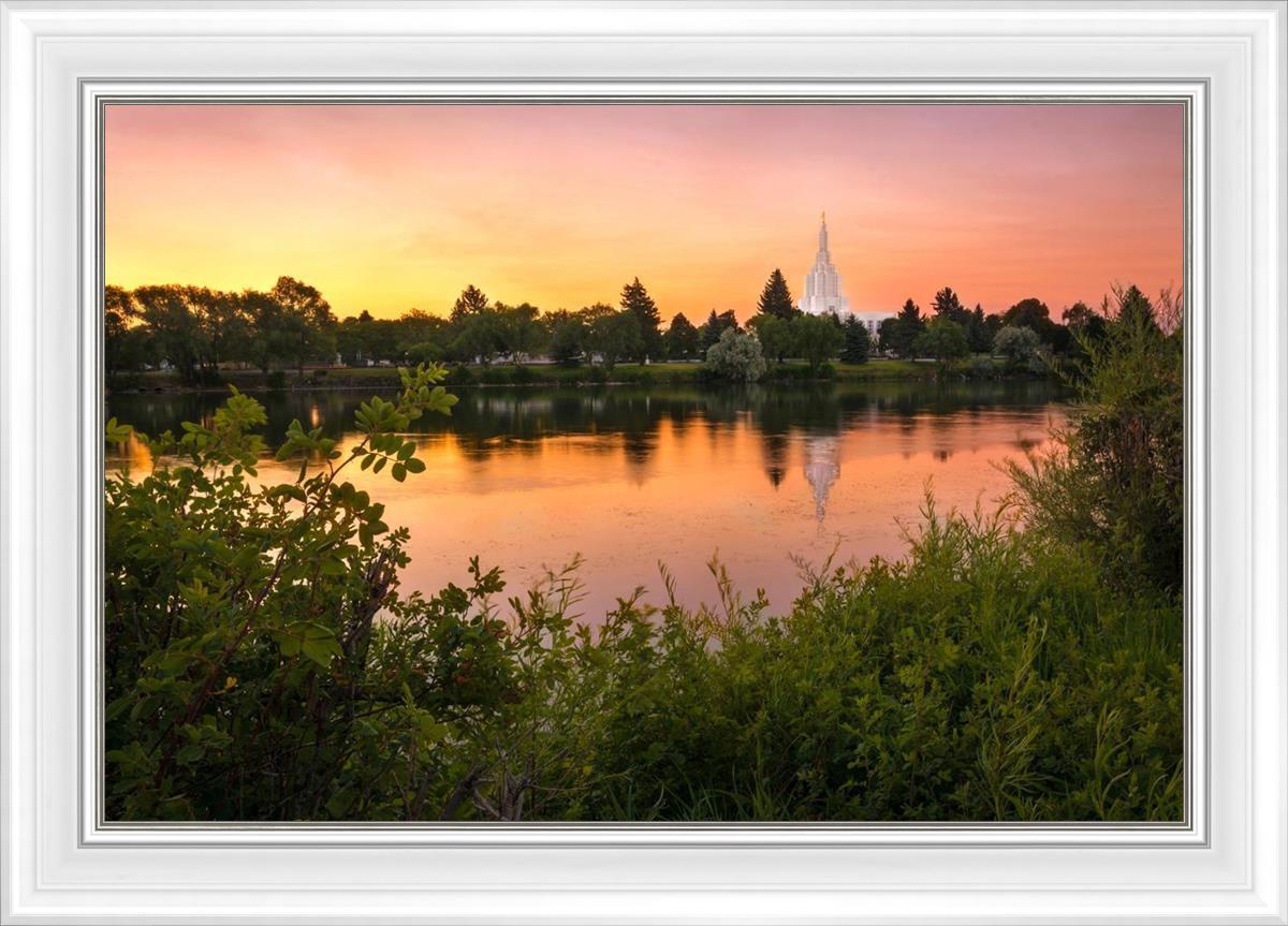 Idaho Falls Temple - Reflective Sunrise