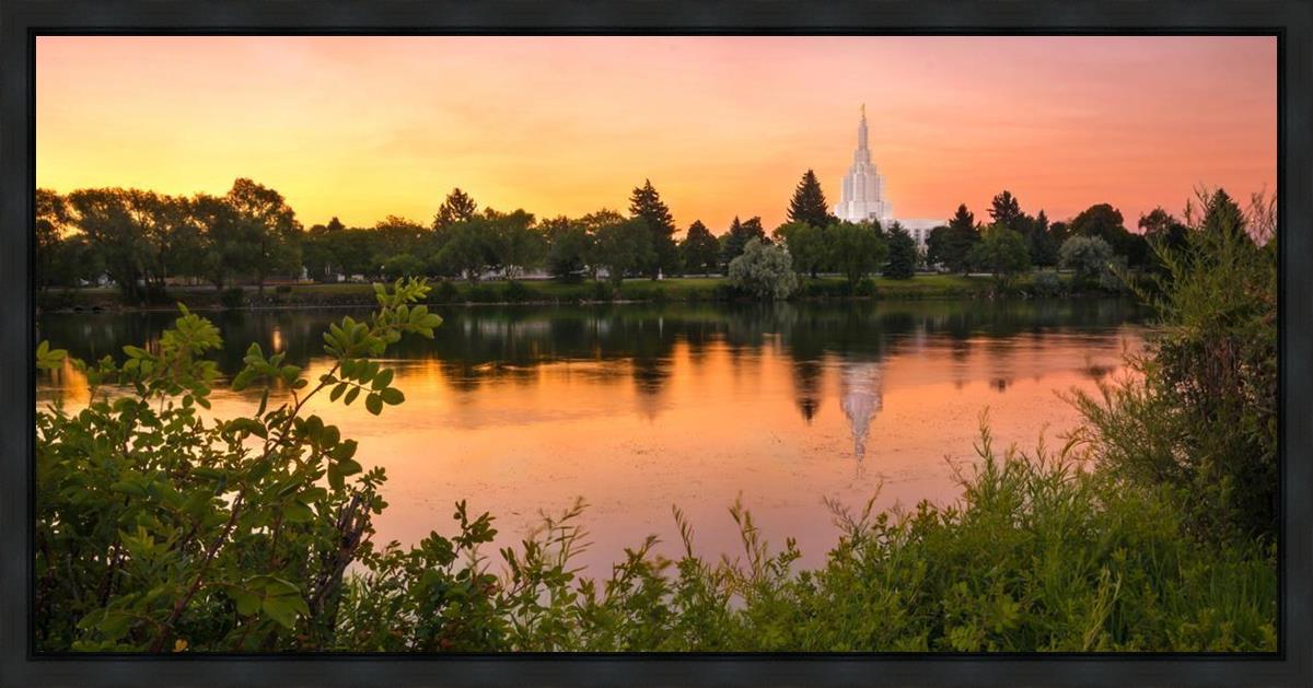 Idaho Falls Temple - Reflective Sunrise
