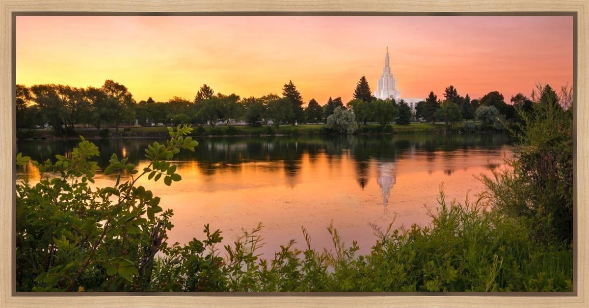 Idaho Falls Temple - Reflective Sunrise