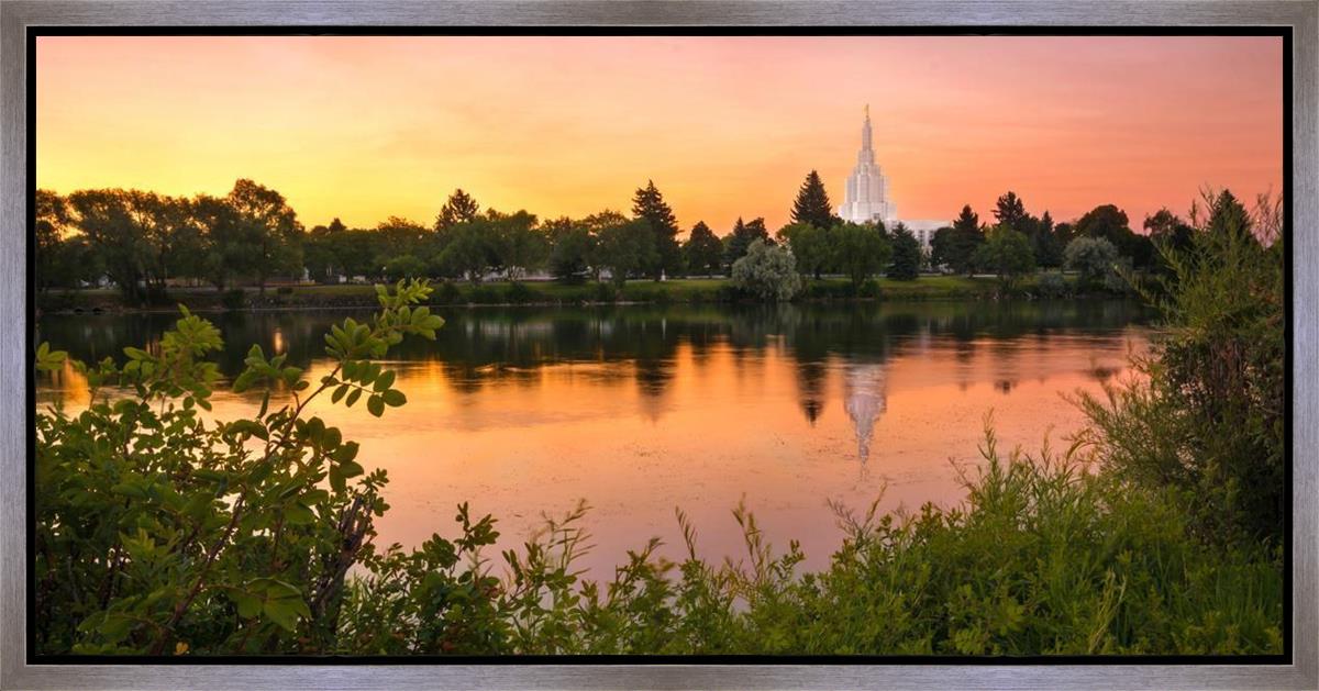 Idaho Falls Temple - Reflective Sunrise