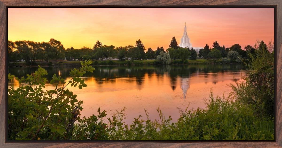 Idaho Falls Temple - Reflective Sunrise