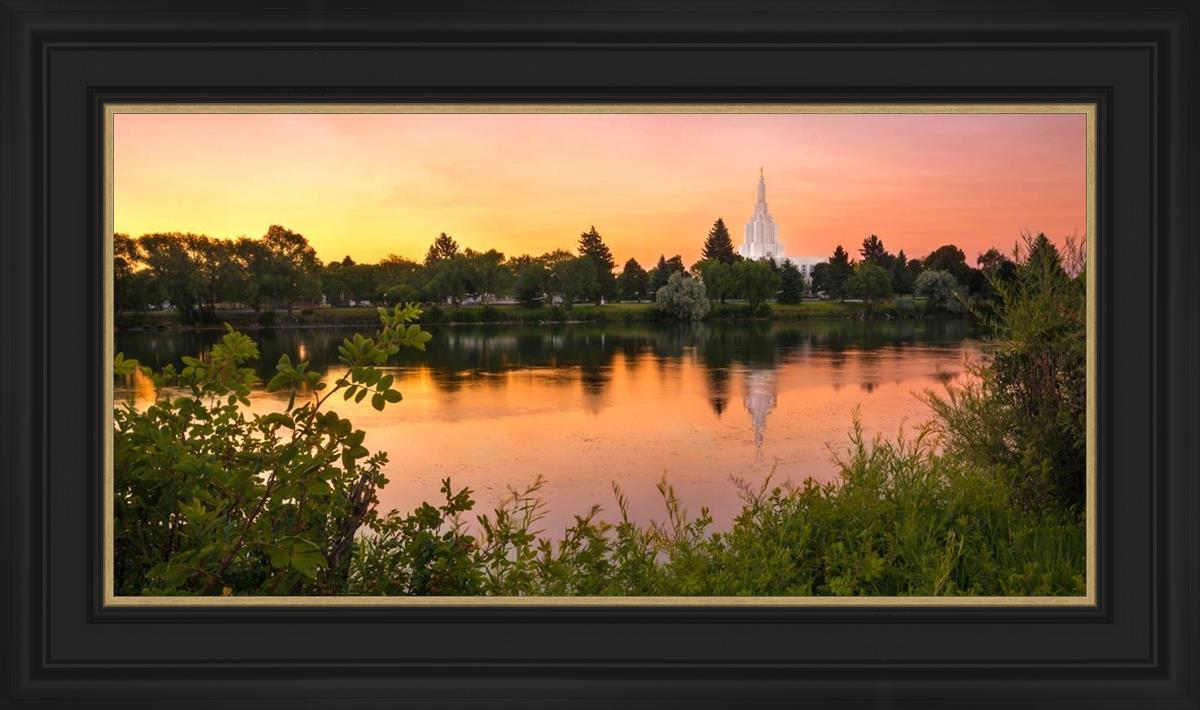 Idaho Falls Temple - Reflective Sunrise
