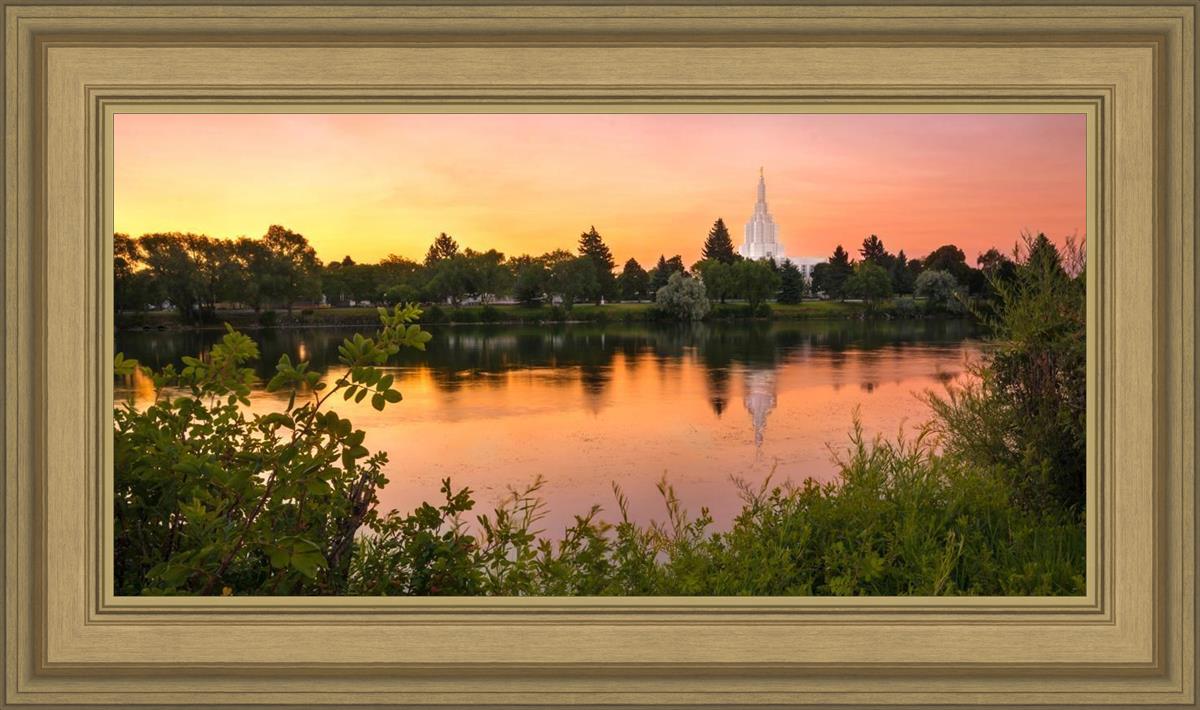 Idaho Falls Temple - Reflective Sunrise
