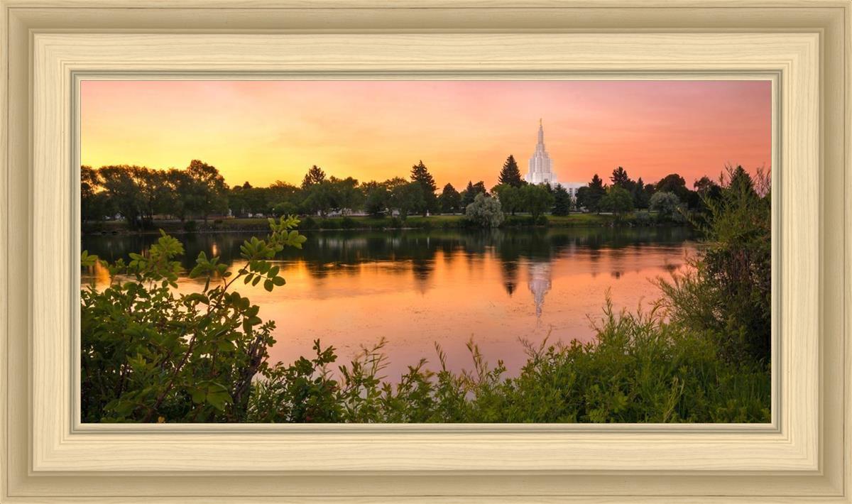 Idaho Falls Temple - Reflective Sunrise