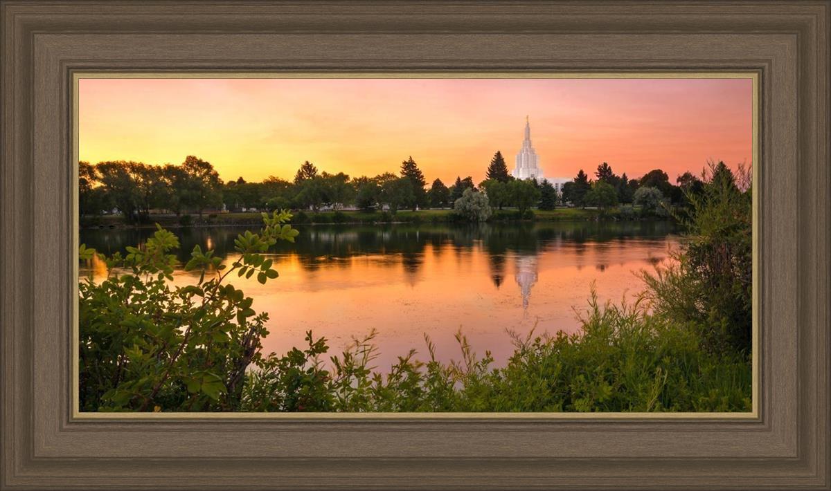 Idaho Falls Temple - Reflective Sunrise