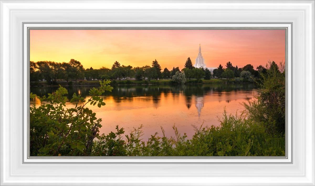 Idaho Falls Temple - Reflective Sunrise