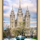 Salt Lake Temple Spring Fountain