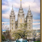 Salt Lake Temple Spring Fountain