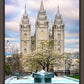 Salt Lake Temple Spring Fountain