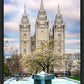 Salt Lake Temple Spring Fountain