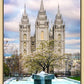 Salt Lake Temple Spring Fountain