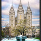Salt Lake Temple Spring Fountain