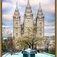 Salt Lake Temple Spring Fountain