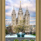 Salt Lake Temple Spring Fountain