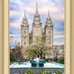 Salt Lake Temple Spring Fountain
