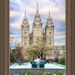 Salt Lake Temple Spring Fountain