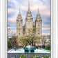 Salt Lake Temple Spring Fountain