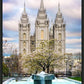 Salt Lake Temple Spring Fountain