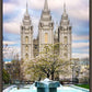 Salt Lake Temple Spring Fountain