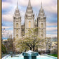 Salt Lake Temple Spring Fountain