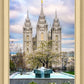 Salt Lake Temple Spring Fountain