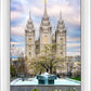 Salt Lake Temple Spring Fountain