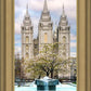 Salt Lake Temple Spring Fountain