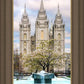Salt Lake Temple Spring Fountain