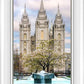 Salt Lake Temple Spring Fountain