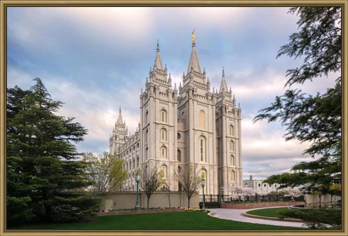 Salt Lake Temple Spring Serenity
