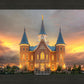 Provo City Center Temple Burning Sky