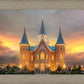Provo City Center Temple Burning Sky