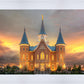 Provo City Center Temple Burning Sky