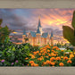 Provo City Center Temple Orange Flowers