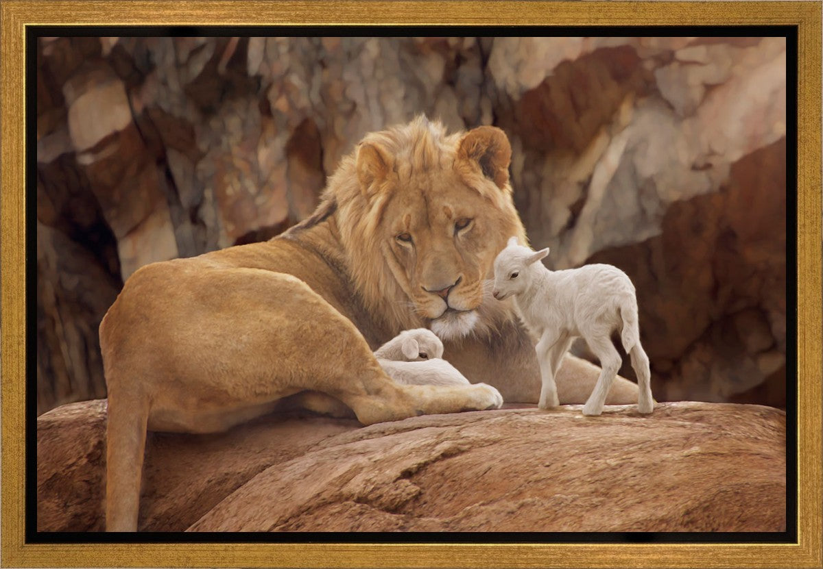 The Lion and The Lamb Gallery Wrap