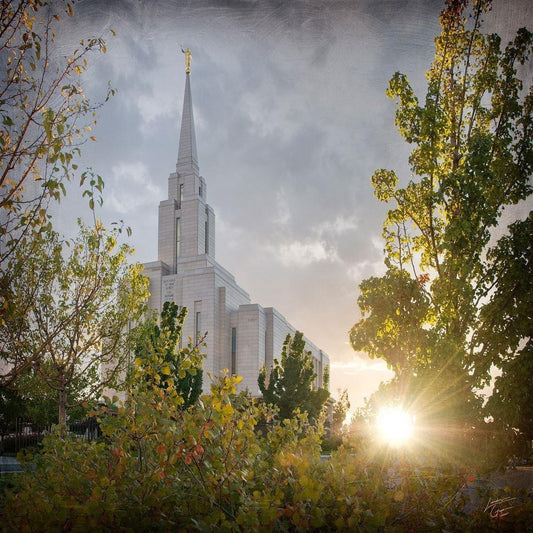 Oquirrh Mountain Brightness and Glory Gallery Wrap