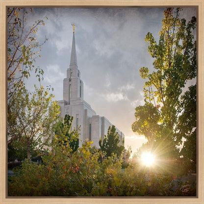 Oquirrh Mountain Brightness and Glory Gallery Wrap