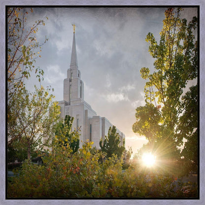 Oquirrh Mountain Brightness and Glory Gallery Wrap