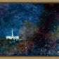 Provo Temple a Pillar of Fire by Night