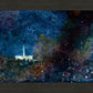 Provo Temple a Pillar of Fire by Night