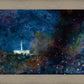 Provo Temple a Pillar of Fire by Night