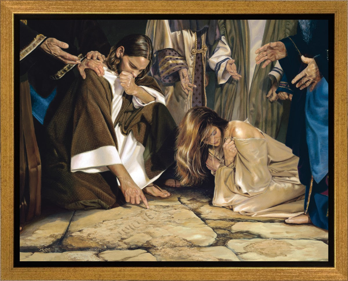He That Is Without Sin Gallery Wrap