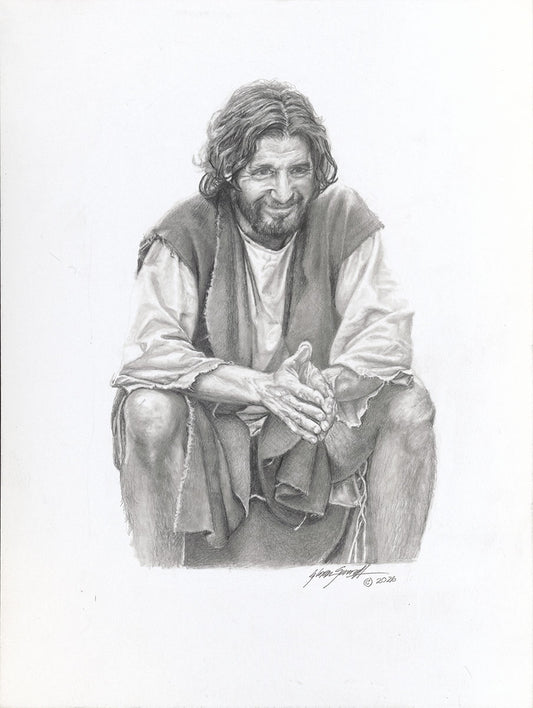 Teacher Sketch Study Original Artwork