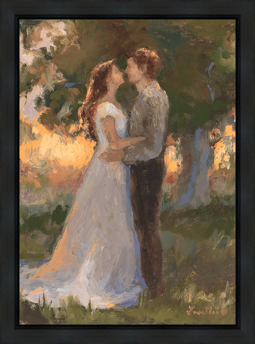 Lovers In An Evening Wood Gallery Wrap