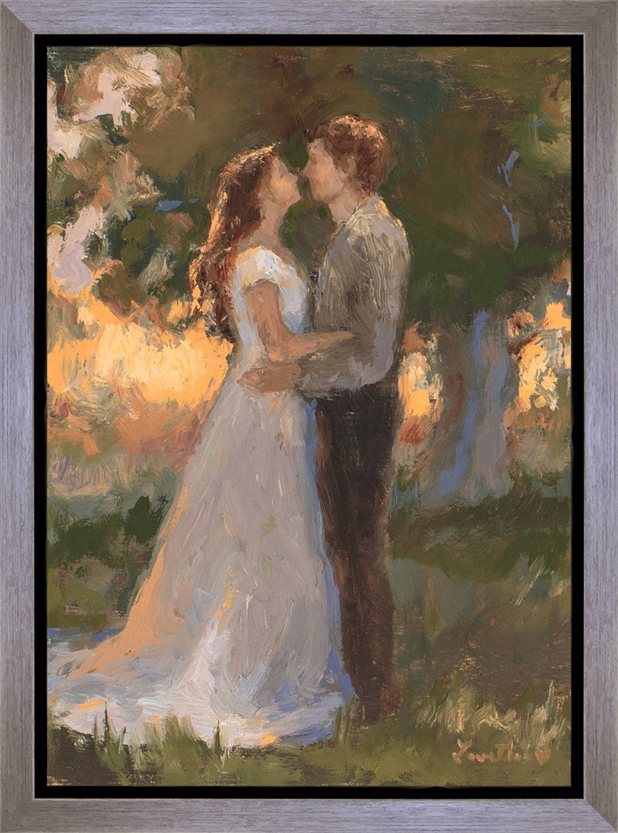 Lovers In An Evening Wood Gallery Wrap
