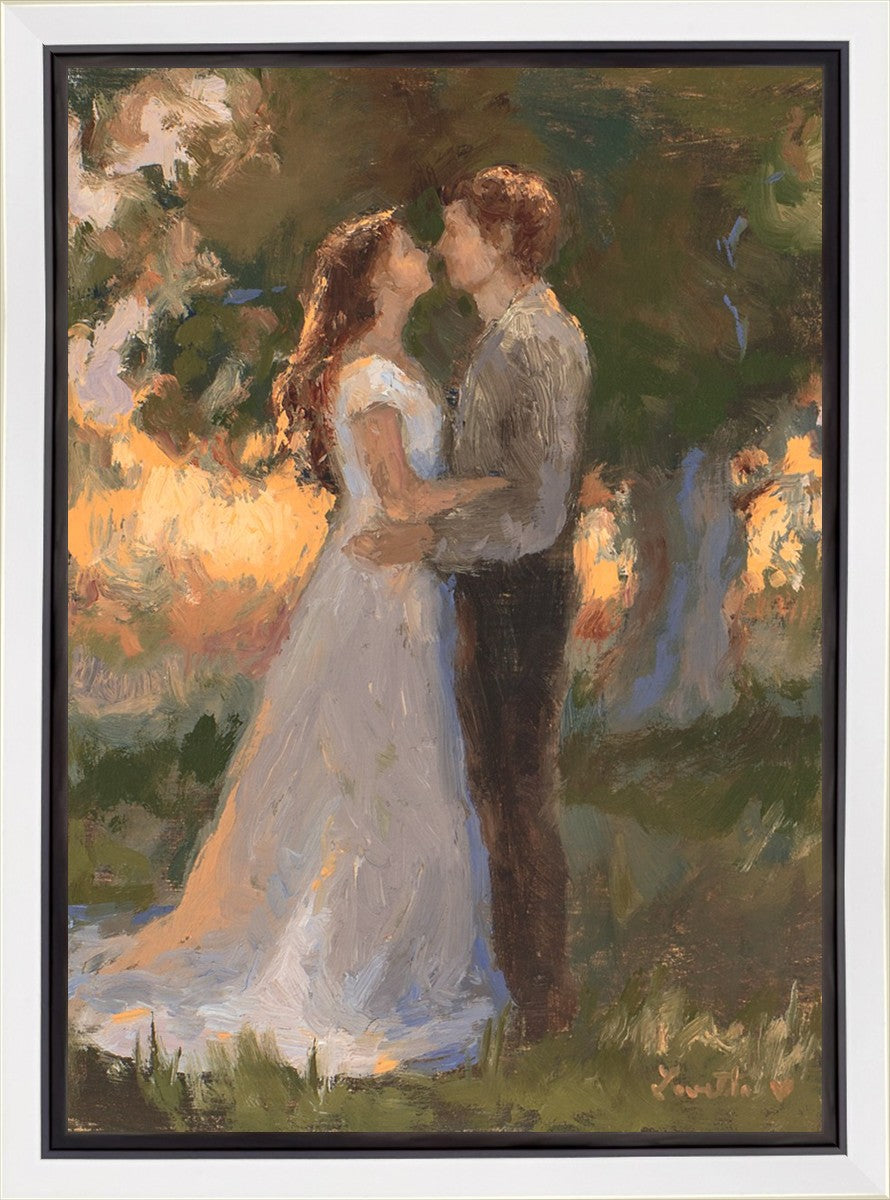 Lovers In An Evening Wood Gallery Wrap