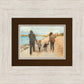 Family Walk On The Beach